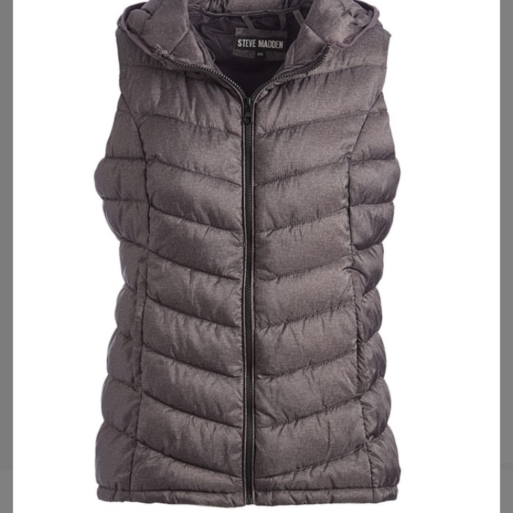 Hooded puffer vest